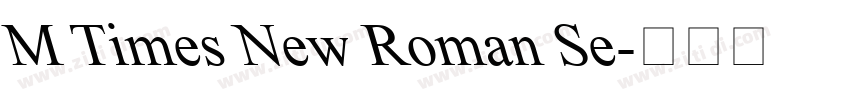 M Times New Roman Se字体转换 M Times New Roman Se字体转换